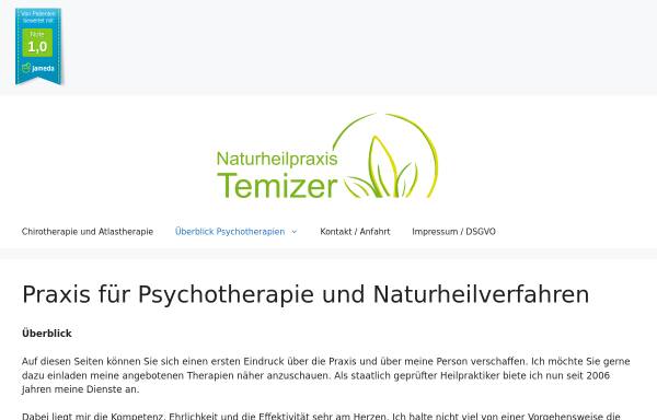 Vorschau von www.naturheilpraxis-temizer.de, Naturheilpraxis Temizer
