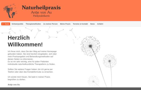Vorschau von www.naturheilpraxis-von-au.de, Antje von Au