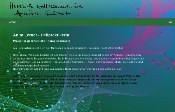 Vorschau von www.anita-lernet.de, Lernet, AnitaAnita Lernet - Praxis für ganzheitliche Therapiekonzepte