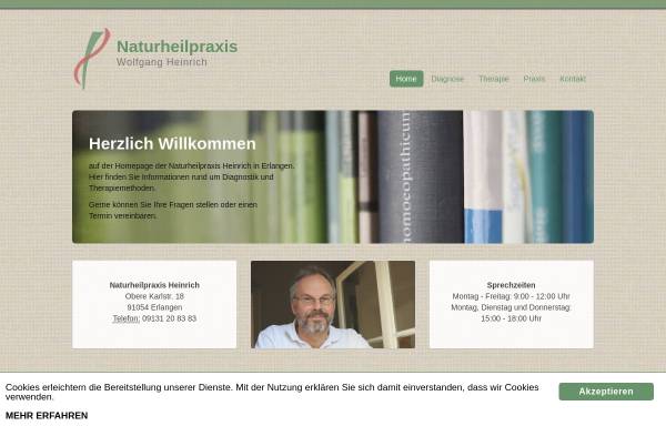 Vorschau von naturheilpraxis-heinrich.de, Naturheilpraxis Heinrich