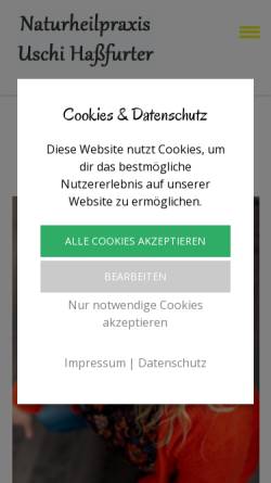 Vorschau der mobilen Webseite www.uschi-hassfurter.de, Uschi Haßfurter