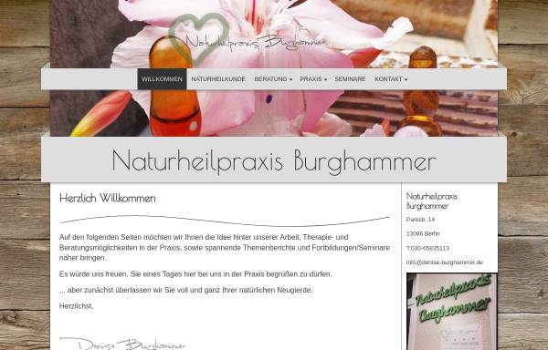 Vorschau von www.naturheilpraxis-burghammer.de, Denise Burghammer