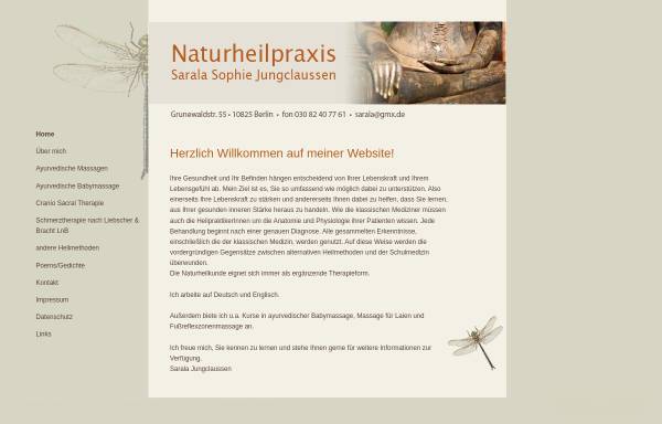 Vorschau von www.naturheilkunde-berlin.com, Sarala Sophie Jungclaussen