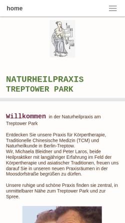 Vorschau der mobilen Webseite praxis-am-treptower-park.de, Naturheilpraxis am Treptower Park