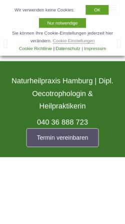 Vorschau der mobilen Webseite www.heilpraktikerin-helms.de, Carmen Helms