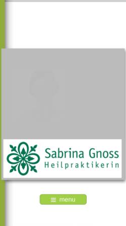 Vorschau der mobilen Webseite www.heilpraktiker-hamburg-gnoss.de, Heilpraktikerin Sabrina Gnoss