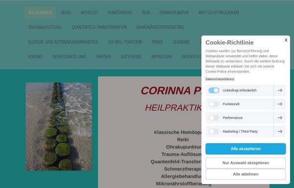 Vorschau von www.corinnaplate-heilpraktikerin.de, Corinna Plate