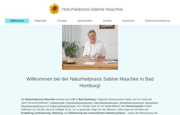 Vorschau von www.naturheilpraxis-maschke.de, Naturheilpraxis Sabine Maschke in Bad Homburg
