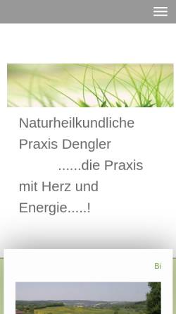 Vorschau der mobilen Webseite www.naturheilpraxisdengler.de, Silvia Dengler