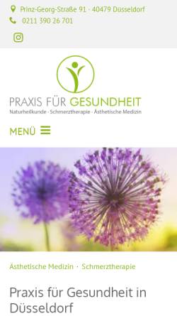 Vorschau der mobilen Webseite www.praxis-gesundheit.eu, Praxis für Gesundheit Christiane Dauter