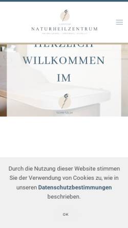 Vorschau der mobilen Webseite www.naturheilzentrum-schnitzler.de, Naturheilzentrum Schnitzler