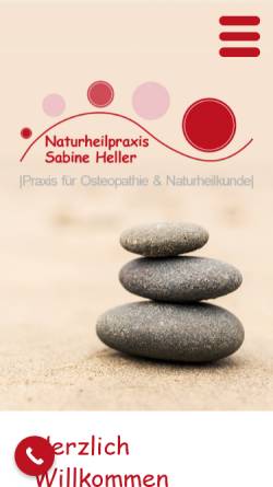 Vorschau der mobilen Webseite naturheilpraxis-sabine-heller.de, Naturheilpraxis Sabine Heller