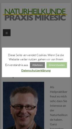 Vorschau der mobilen Webseite www.osteopath-duisburg.de, Mikesic, Mario