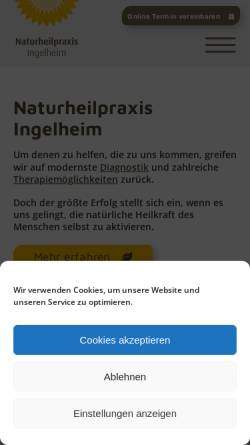 Vorschau der mobilen Webseite www.naturheilpraxis-ingelheim.de, Ternes, Hans-Joachim