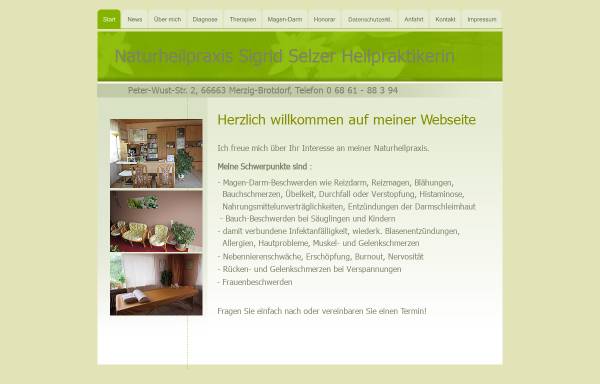 Vorschau von www.heilpraxis-sigrid-selzer.de, Naturheilpraxis Sigrid Selzer