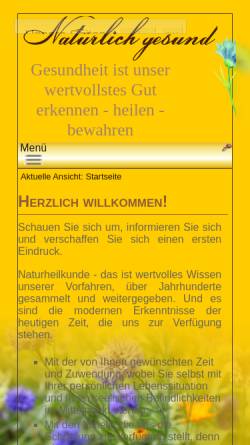 Vorschau der mobilen Webseite www.heilpraktikerin-bautzen.de, Jana Zimmer