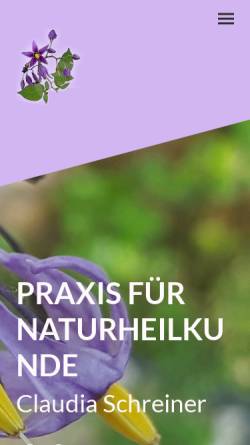 Vorschau der mobilen Webseite naturheilkunde-boerde.de, Praxis für Naturheilkunde Claudia Schreiner