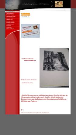 Vorschau der mobilen Webseite www.papier-grafikrestaurierung.de, Papierrestaurierung Nitze