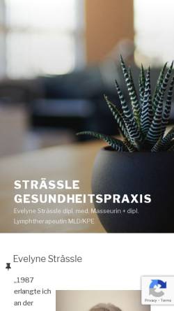 Vorschau der mobilen Webseite www.straesslepraxis.ch, Strässle Gesundheitspraxis