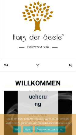 Vorschau der mobilen Webseite hausderseele.ch, Haus der Seele