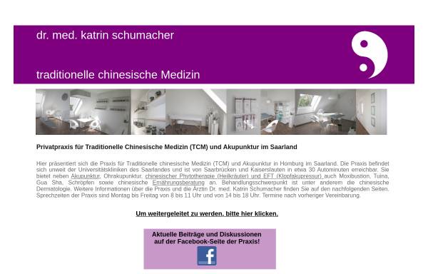 Vorschau von www.tcm-homburg.de, Chinesische Dermatologie - Dr. med. Katrin Schumacher