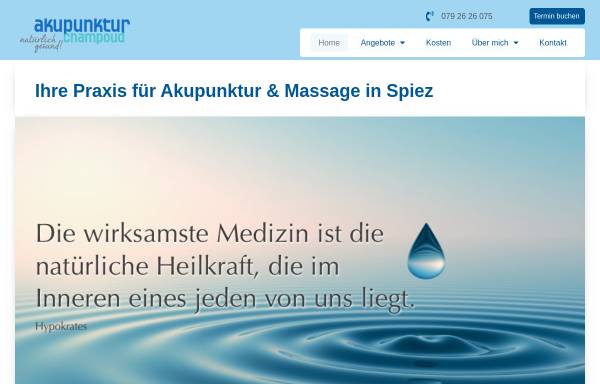 Vorschau von www.akupunktur-spiez.ch, Akupunktur Champoud