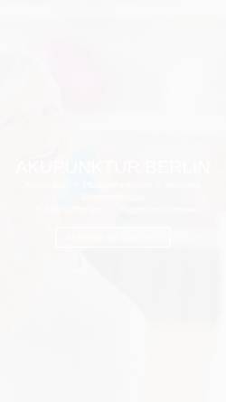 Vorschau der mobilen Webseite tcm-akupunktur-berlin.com, Akupunktur Berlin - Praxis für Schmerztherapie und Gesundheit