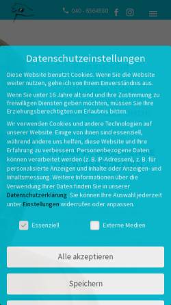 Vorschau der mobilen Webseite tcm-hh.de, Vivian A. Ansuhenne