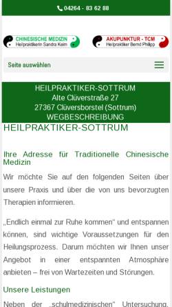 Vorschau der mobilen Webseite www.heilpraktiker-sottrum.de, Bernd Philipp