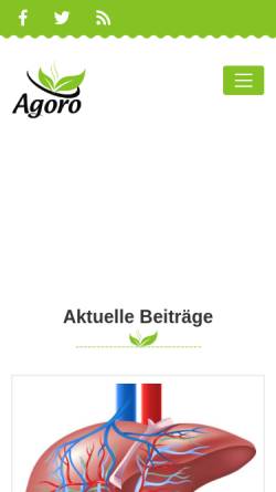 Vorschau der mobilen Webseite www.agoro.de, Agoro.de Gesundheit