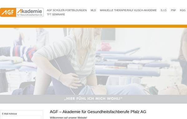 Vorschau von www.akademie-pfalz.de, AGF - Akademie für Gesundheitsberufe