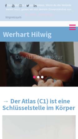 Vorschau der mobilen Webseite atlaskorrektur-hilwig.de, AtlasPROfilax Werhart Hilwig