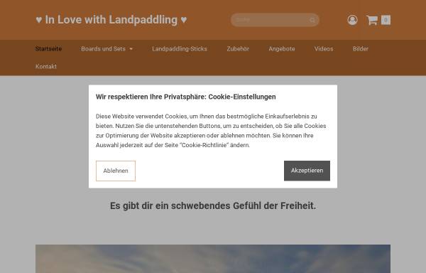 Vorschau von www.land-paddling.de, Landpaddling und Longboards