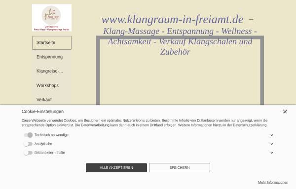 Vorschau von www.klangraum-in-freiamt.de, Klangraum in Freiamt
