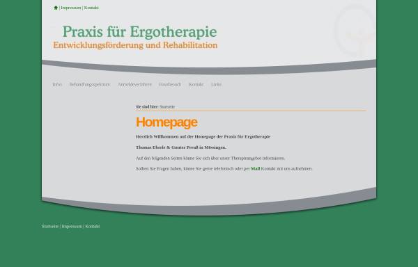 Vorschau von www.ergotherapie-moessingen.de, Ergotherapiepraxis Eberle und Preuß