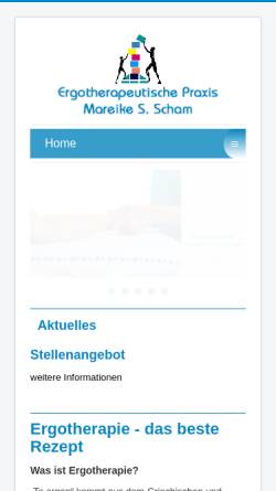 Vorschau der mobilen Webseite www.ergotherapie-schniz.de, Ergotherapeutische Praxis Heinz H. Schniz