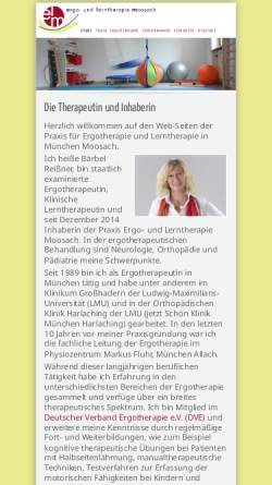 Vorschau der mobilen Webseite www.ergo-lerntherapie-moosach.de, Ergo- und Lerntherapie Moosach, Bärbel Reißner