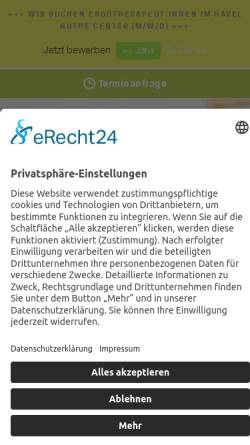 Vorschau der mobilen Webseite ergotherapie-potsdam.de, Ergotherapie im Werner-Alfred-Bad