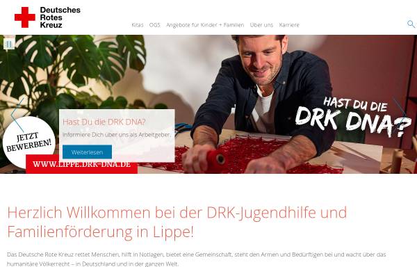 Vorschau von drk-jugendhilfe-lippe.de, DRK-Jugendhilfe und Familienförderung in Lippe gGmbH