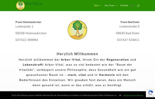 Vorschau von arbor-vital.de, Arbor Vital
