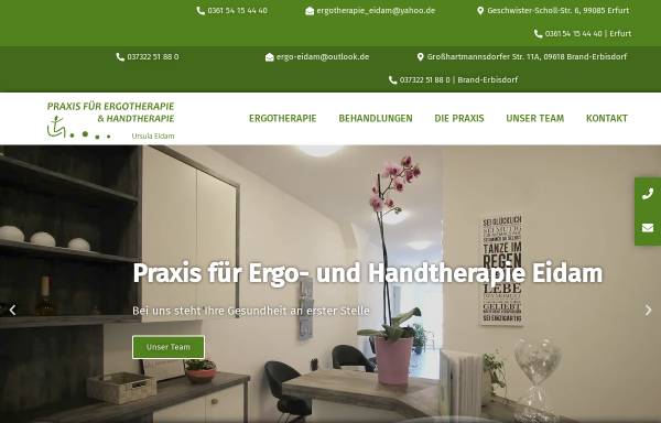 Vorschau von www.ergotherapie-eidam.de, Praxis für Ergotherapie Ursula Eidam