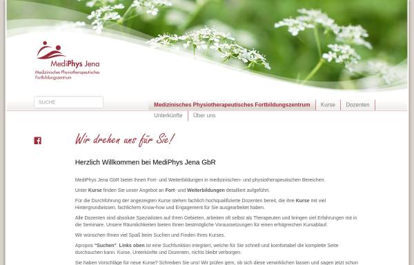Vorschau von www.mediphysjena.de, MediPhysJena