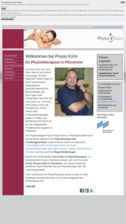 Vorschau der mobilen Webseite www.physio-kuehn.com, Physio Kühn