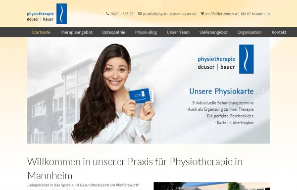 Vorschau von www.physio-deuser-bauer.de, Praxis für Physiotherapie Deuser/Bauer GbR