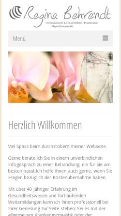 Vorschau der mobilen Webseite www.regina-behrendt.de, Regina Behrendt