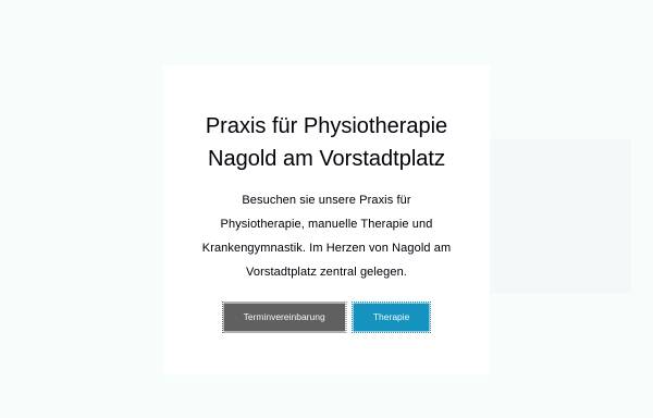 Vorschau von www.physiotherapienagold.de, Physiotherapie am Vorstadtplatz GbR