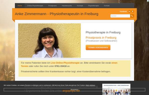 Vorschau von www.luis7.de, Anke Zimmermann - Physiotherapie und Ergonomie