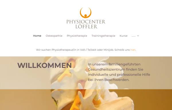 Vorschau von www.physiocenter-loeffler.de, Physiocenter Löffler
