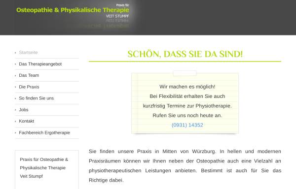 Vorschau von physiotherapie-stumpf.de, Praxis für Physikalische Therapie Veit Stumpf