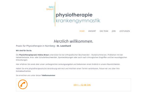 Vorschau von krankengymnastik-in-nuernberg.de, Praxis für Physiotherapie und Krankengymnastik Felix Braun